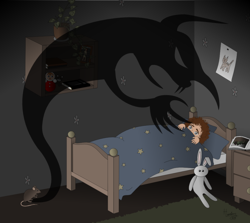 Fear mouse illustration Inkscape